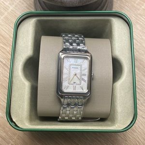 Raquel Three-Hand Date Stainless Steel Watch